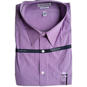 Van Heusen Men's‎ Regular Fit Dress Shirt 18.5 34/35 NWT Wrinkle Free